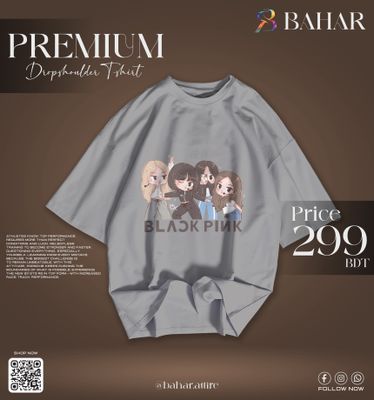 Oversized T-Shirt (Black Pink)_img_6