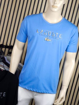 Premium Luxury T-shirt // Lacoste Sky Blue