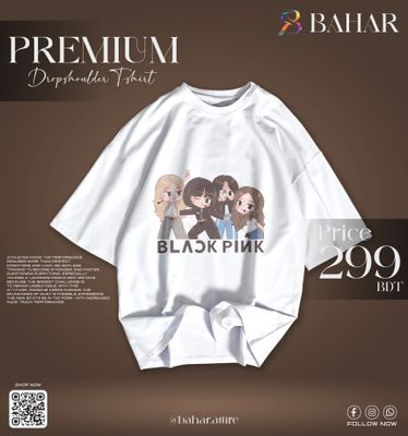 Oversized T-Shirt (Black Pink)_img_2