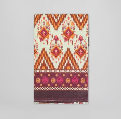 Multicolor Motif Printed Digital Saree | Baby-Blue Body with Contrast Aanchal & Border_img_1