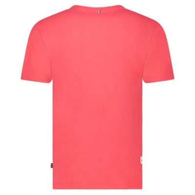 Men's T-Shirt Short Sleeve with Red Flag_img_1