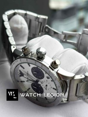 ARMANI CH MATT SILVER WHITE DIAL BLACK SUB_img_2