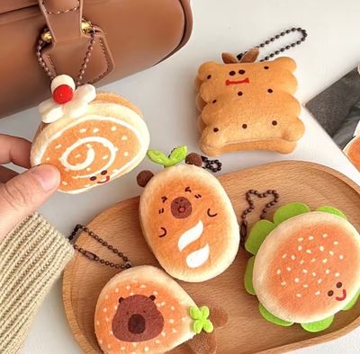 Soft bread keychains 🍔🍞🥖🥯_img_1