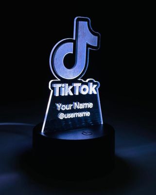 Customizable Multicolor Acrylic Night Lamp – TikTok Edition – White_img_0