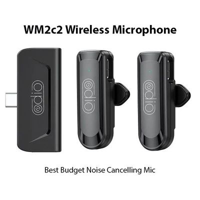 Dual Odio WM2c2 Wireless Microphone For Type C Devices (1:2) টাইপ সি ডিভাইসের জন্য ডুয়াল ওডিও WM2c2 ওয়্যারলেস মাইক্রোফোন (1:2) ।_img_0