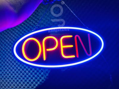 GearUP OPEN10 Neon Business Sign For Shop, Restaurant, Pharmacy, Cafe_img_0