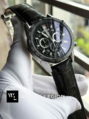 TAG HEUER 100M BLACK BELT SILVER CASE BLACK DIAL_img_0