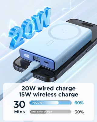 JOYROOM JR-PBM01 20W Power Bank 10000mAh with Built-in Cable&Kickstand_img_0