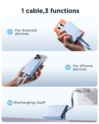 JOYROOM JR-PBM01 20W Power Bank 10000mAh with Built-in Cable&Kickstand_img_8