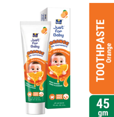 Parachute Just for Baby - Baby Gel Toothpaste 45g (Orange) (MRP:100 TK)_img_0