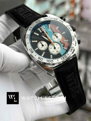 TAG BELT ANNIVERSARY GULF SILVER CASE BLACK DIAL BLACK BELT_img_1