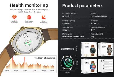 HOCO Y22 AMOLED Bluetooth Sports Smart Watch-Dolden Color HOCO Y22 AMOLED ব্লুটুথ স্পোর্টস স্মার্ট ওয়াচ-ডোল্ডেন কালার ।_img_2
