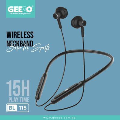 Geeoo BL-115 Sports Wireless Neckband_img_1