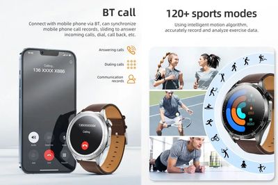 HOCO Y21 1.43inch AMOLED Bluetooth Call Sports Smart Watch-Black Color HOCO Y21 1.43 ইঞ্চি AMOLED ব্লুটুথ কল স্পোর্টস স্মার্ট ওয়াচ-কালো রঙ ।_img_2