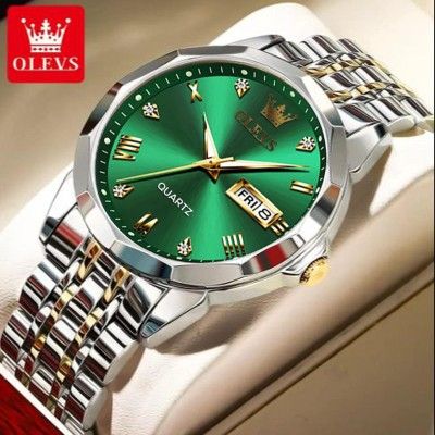 Printed Panjabi+ Wallet+ Olevs Watch+ Perfume Combo pack_img_1