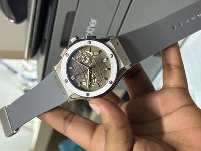 HUBLOT BELT SPIDER SILVER DIAL SILVER CASE SILVER BELT_img_0