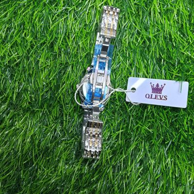 Butter Fly Lock OLEVS Watch for Women Black Dail_img_1