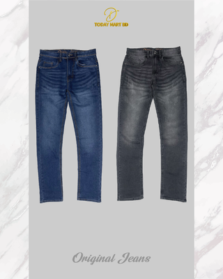 Jeans Pant 2 Pcs Combo ( Dark Blue & WashDark Ash) - 253067