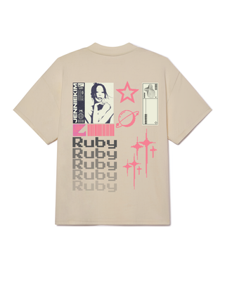 Jennie Ruby Oversized Tshirt - Beige_img_0
