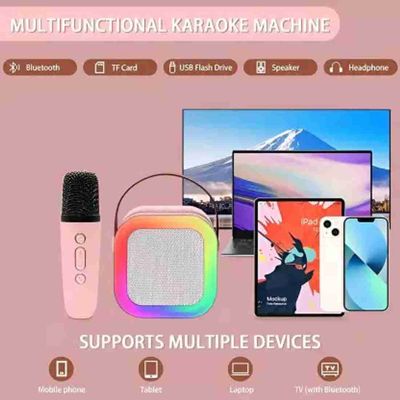 K12 Bluethooth Speaker with wireless Karaoke Mic_img_2
