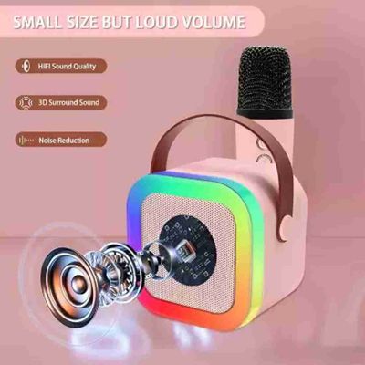 K12 Bluethooth Speaker with wireless Karaoke Mic_img_4