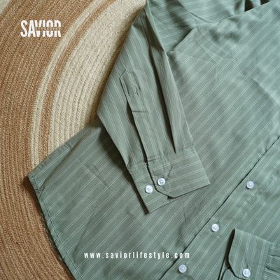 Forest Olive - Old Money Full Sleeve Shirt_img_2