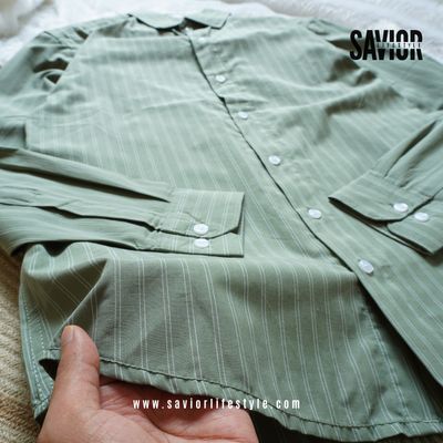 Forest Olive - Old Money Full Sleeve Shirt_img_3