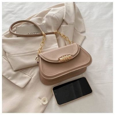 Solid party casual shoulder bag_img_4