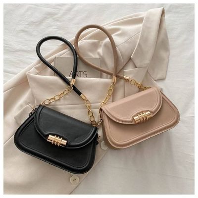 Solid party casual shoulder bag_img_9