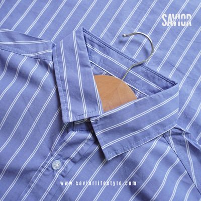 Skyline Stripe - Old Money Full Sleeve Shirt_img_0