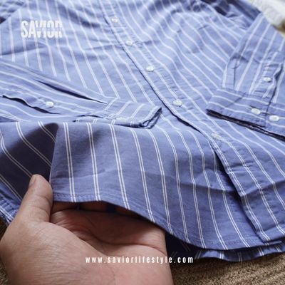 Skyline Stripe - Old Money Full Sleeve Shirt_img_3