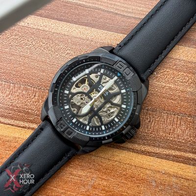 Fossil Skeleton | SS body Mattel black | Automatic Movement | Small Dial_img_7