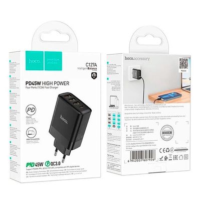 Hoco C127A PD45W হাই পাওয়ার অ্যাডাপ্টার Hoco C127A PD45W High Power Adapter ._img_1