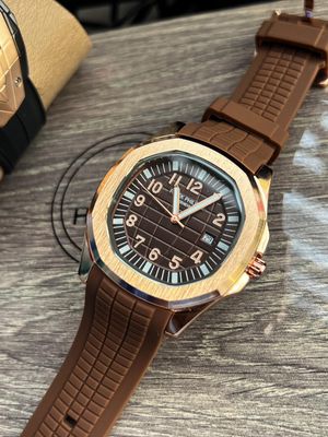 Patel Philippe Aquanaut Rose Gold Bezel Brown Dial_img_0