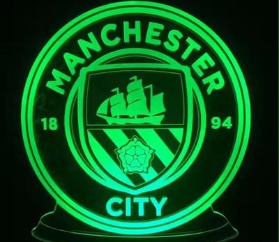 Gear Up Acrylic LED Lamp – Manchester City Edition for True Football Supporters_img_0