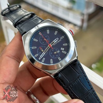 Tommy hilfiger Chronograph | Crocodial Leather | Blue Dial_img_0