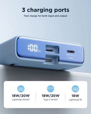 Joyroom JR-PBM01 20W Magnetic Wireless Power Bank With Built-In Cable & Kickstand 10000mAh_img_3