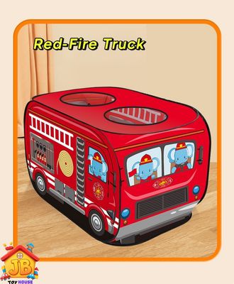 Kids' Cartoon Police & Fire Truck Pop-Up Play Tent - Skylight, Indoor/Outdoor Fun_img_9
