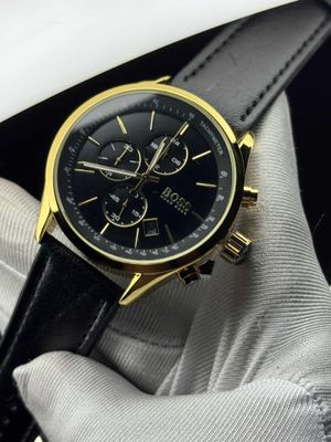 Boss three chrono gold case black dial_img_0