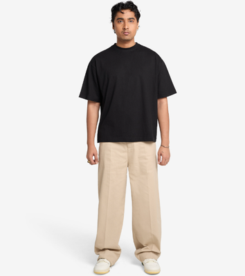 Premium NTRL 220 GSM Drop Shoulder T-shirt (Unisex) - Black