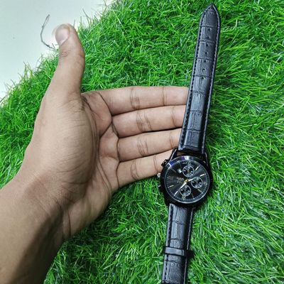 Fashionable Glass Quartz Analog Men's Watch_img_3
