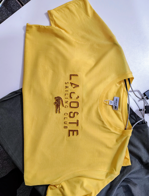 Premium Luxury T-shirt // Lacoste Yellow_img_1
