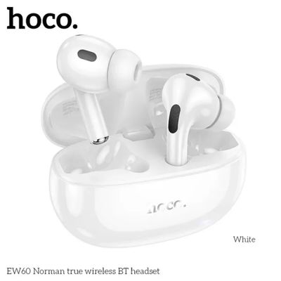 Hoco Ew60 Plus Norman True Wireless Anc BT Headset-White Color_img_0
