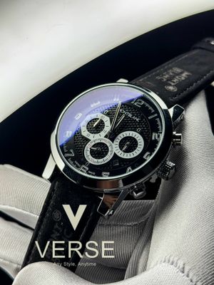 Mont blanc world map black belt black dial_img_0