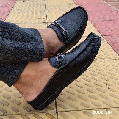 Cow Leather Crocodile Dice leather moccasin half-loafer for Men’s -B2_img_4