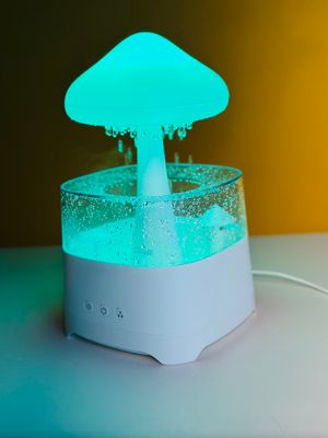 5 IN 1 Bluetooth Speaker Rain Cloud Humidifier, switchable 7 colors, 450ml capacity super quiet, intelligent anti-dry function_img_3