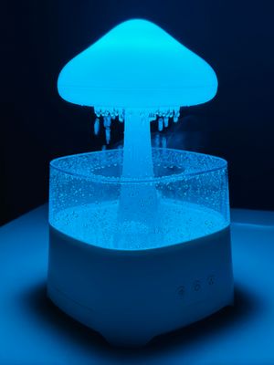 5 IN 1 Bluetooth Speaker Rain Cloud Humidifier, switchable 7 colors, 450ml capacity super quiet, intelligent anti-dry function_img_4