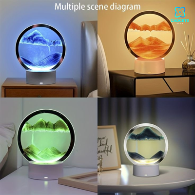 3D Moving Anty Gravity Hour Glass_img_2