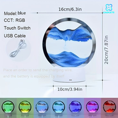 3D Moving Anty Gravity Hour Glass_img_3