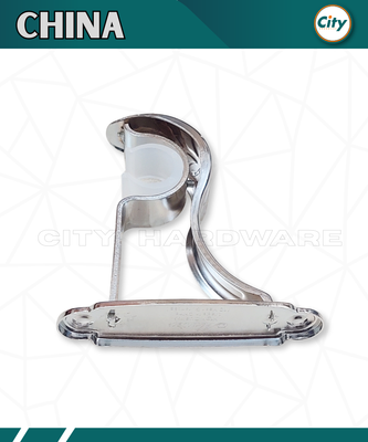 ১ জোড়া সিল্ভার পলিশ করা সিংগেল পর্দার পাইপ হোল্ডার সাইড ক্লাম্প ১ ইঞ্চি পাইপের জন্য_img_4